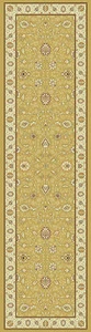 Alfombras de salón duraderas clásicas orientales de diseño Ziegler de fácil cuidado amarillo mostaza corredor - Imagen 1 de 6