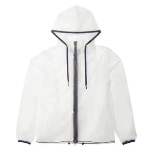 B Vertigo Remi Youth Transparent Rain Jacket - Clear - Dark Navy - Picture 1 of 2