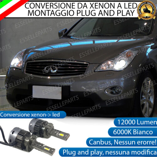 COPPIA LAMPADE D2S LED DA XENON A LED PER INFINITI FX 6000K BIANCO CANBUS
