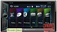 Soundstream Vr-624B Dvd/Cd/Mp3 Player 6.2" Lcd Bluetooth Usb Sd Double 2 Din
