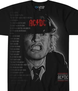 AC/DC Big Face Angus Black T-Shirt - Picture 1 of 1