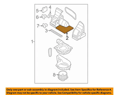 Оригинальный воздушный фильтр для салона HYUNDAI 06-08 Accent 087901E000A - Изображение 1 из 2
