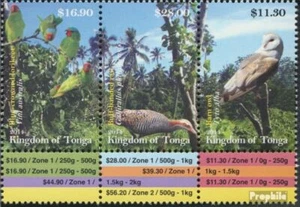 Briefmarken Tonga 2014 Mi 2006-2008 Sechserblock postfrisch Vögel - Bild 1 von 1