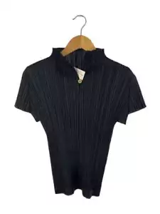 PLEATS PLEASE ISSEY MIYAKE Blouse Tops black 3 - Picture 1 of 4