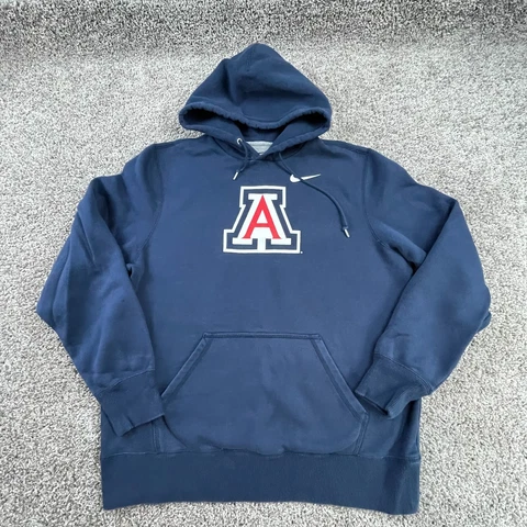 Arizona Wildcats Sweatshirt Adult Extra Large Blue Hoodie Pullover Nike Mens Cover