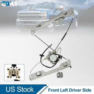 Regulador de ventana delantero izquierdo convertible para Nissan 350Z 2004-2009 con motor de 6 pines Foto 1 de 4