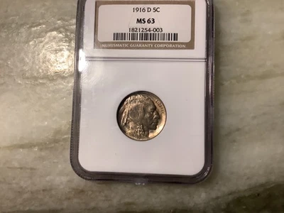 1916-D Buffalo Nickel MS63 - Image 1 of 2