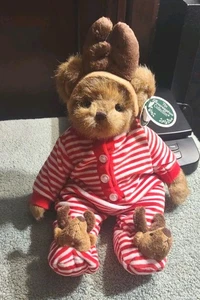 *PJ PRANCER* Bearington 14" Bear #173137 NEW 2010 Christmas w/tags G/Pircilla - Picture 1 of 4