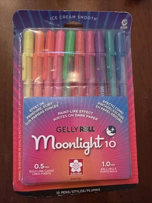 Juego de bolígrafos Sakura Gelly Roll Moonlight tinta opaca 10 línea grande 38176 Foto 1 de 2