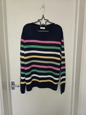 Jersey Papaya Azul Marino con Rayas Talla Grande Foto 1 de 4