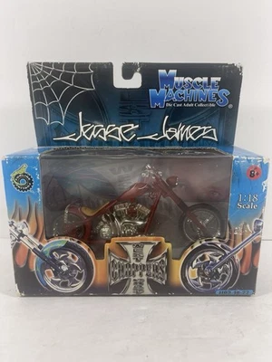 Jesse James West Coast Choppers CFL Rigid 1:18 Scale Muscle Machines NIB - Image 1 of 4