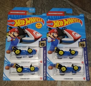 HOT WHEELS 2021 STANDARD KART MARIO KART LOT OF 4 NEW - Picture 1 of 1