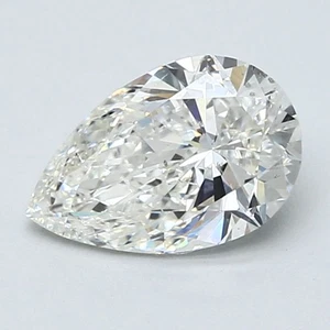 Pear Cut 1.51 CT Certified GIA Natural Mined Diamond Loose I color SI1 clarity - Picture 1 of 2