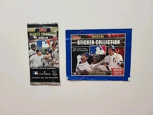 Topps 2014 & 2015 MLB Sticker Collection Pack New And Sealed - Picture 1 of 4