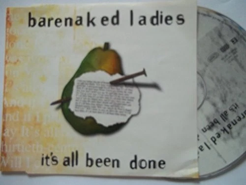 BARENAKED LADIES - It's All Been Done - CD - Single Import - *NEW/STILL SEALED* — 第 1/1 张图片
