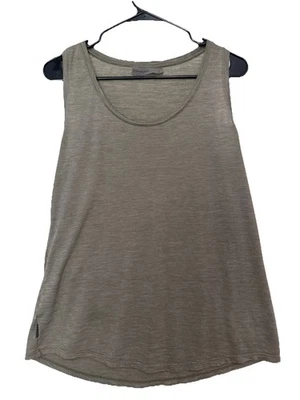 Camiseta sin mangas Icebreaker-Sphere Cool-Lite de lana merino, bronceado/pedernal brezo, grande Foto 1 de 4