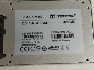 Transcend SSD220S TS480GSSD220S 480 GB SATA III 2.5 in Solid State Drive - Picture 1 of 6