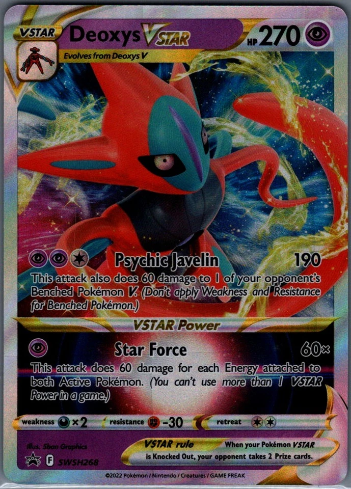 Deoxys VSTAR Promo SWSH: Sword & Shield Promo Cards SWSH268 NM - Image 1 of 2