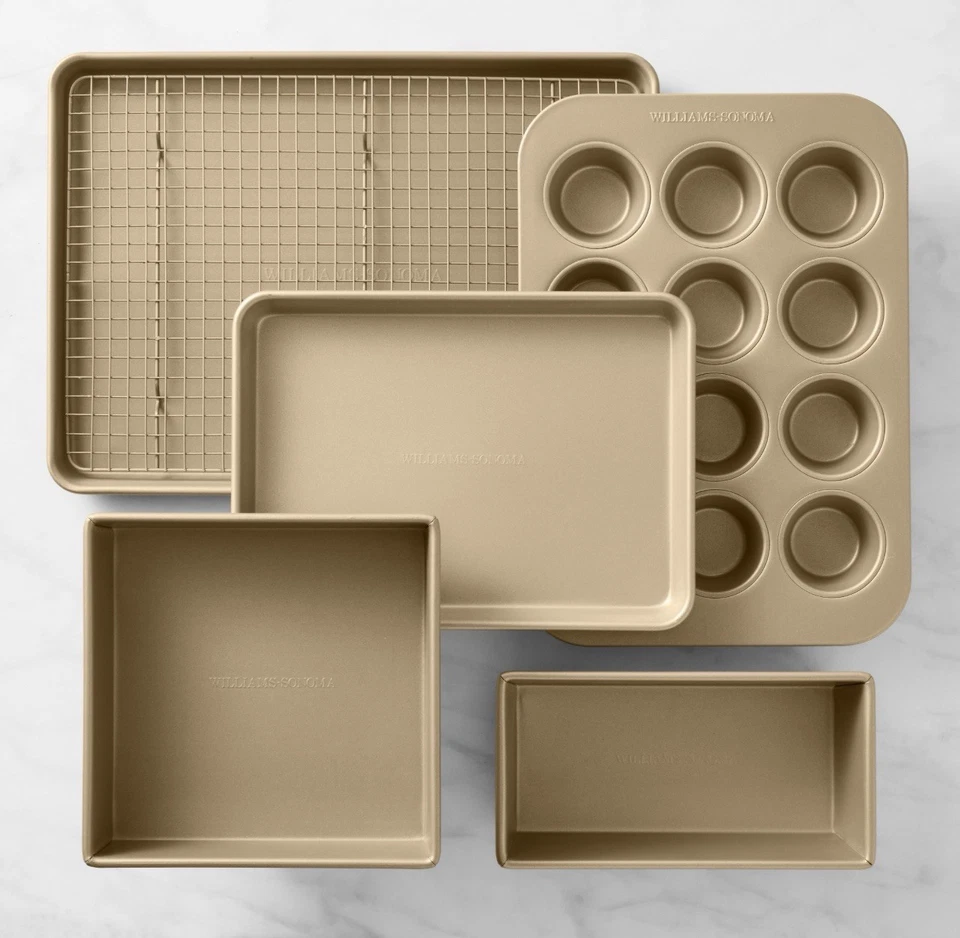 Premium Goldtouch Pro Nonstick Bakeware Set 6 Piece Heavy-Duty Baking Essentials - Image 1 of 4