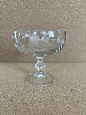 Cuenco de postre vintage Princess House Heritage patrón cristal  Foto 1 de 4