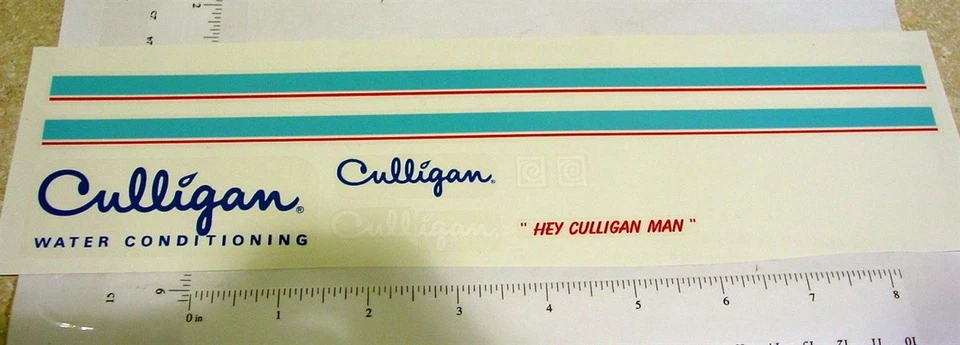 Nylint Culligan Ford Econoline Van Sticker Set NY-049 - Image 1 of 1