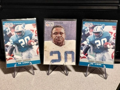 Juego profesional Barry Sanders 1990 1991 #102 #388 patio Foto 1 de 2