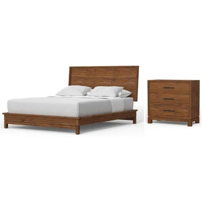 Home Square 2-Piece Set with Nova California King Platform Bed & Chest Foto 1 de 4