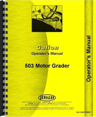 Manual del propietario de la motoniveladora Galion 503 Foto 1 de 4