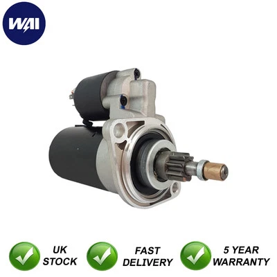 Starter Motor WAI Fits VW Transporter Transporter/Caravelle 1.9 2.1 - Image 1 of 4
