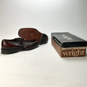 Vintage Wright Arch Preserver Shoes Brown Leather Slip On Men’s Size 10 B - Picture 1 of 8