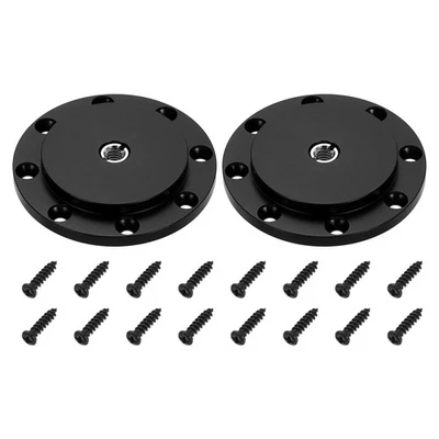 3/8" Thread Tripod Adapter Holder 2Pcs with Adapter Screws for Camera DSLR Black Foto 1 de 4