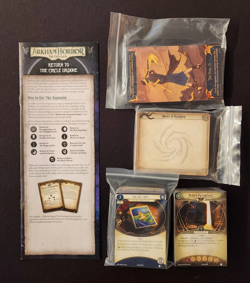 Arkham Horror the Card Game Return to the Circle Undone - No Box - Image 1 of 1
