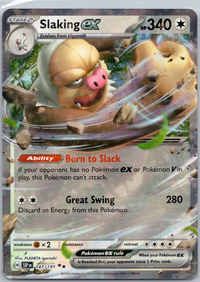 Slaking ex Holo Double Rare SV08: Surging Sparks 147/191 NM - Image 1 of 2