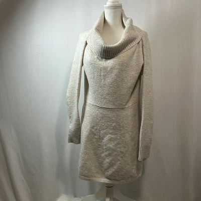 Urban Outfitters Sweater Dress XL Cowl Neck Long Sleeve Knit Pullover Cream - Image 1 of 4