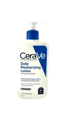 Loción hidratante diaria CeraVe para piel normal a seca 12 fl oz. / 355ml. Foto 1 de 2