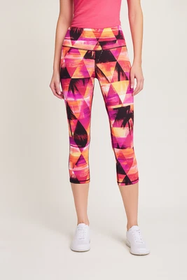 Material Niña Activa Juniors Estampada Recortada Leggings Puesta de Sol Geo Talla M Foto 1 de 4