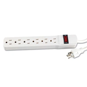 Innovera 73306 6-Outlet Power Strip w/ 6' Cord - Ivory New - Picture 1 of 6