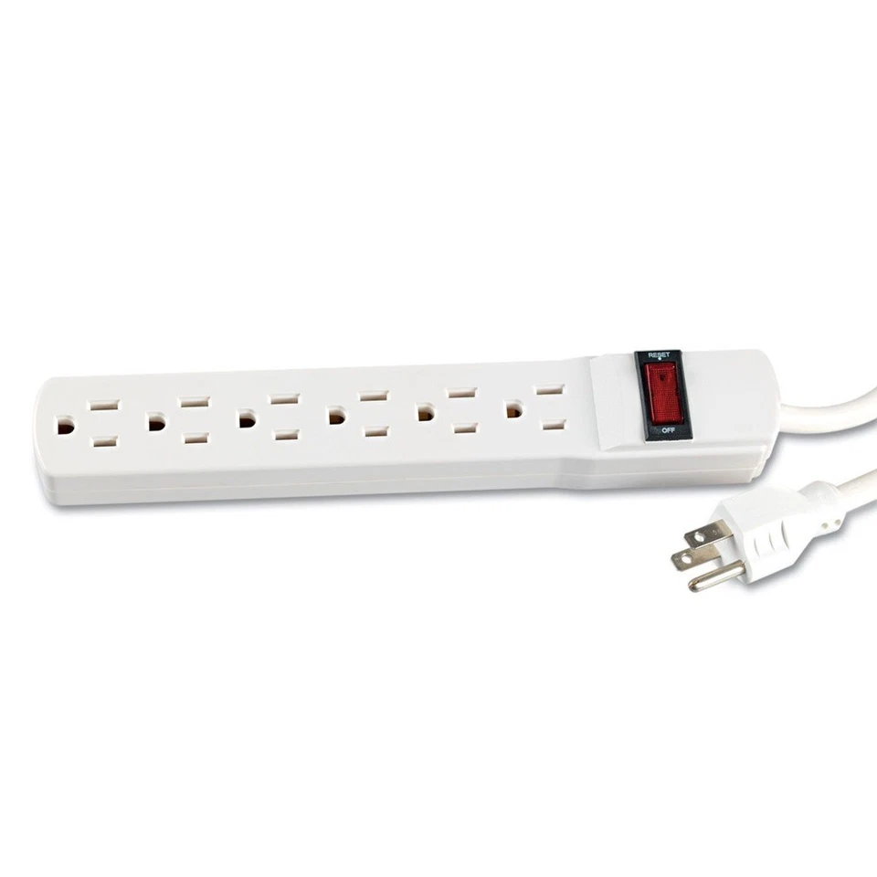 Innovera 73306 6-Outlet Power Strip w/ 6' Cord - Ivory New - Image 1 of 4