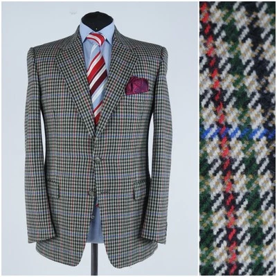 Mens Vintage Sport Coat 42R US Size MONSIER Check Multi Colour Blazer Jacket - Image 1 of 4