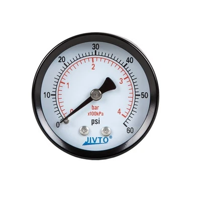General Dry Pressure Gauge, 1.5" Dia, 0-60 psi, 1/8 NPT Back Mount ( pack of 1) - Image 1 of 3