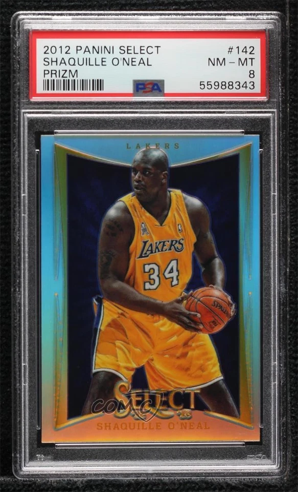 2012-13 Panini Select Silver Prizm Shaquille O'Neal #142 PSA 8 HOF - Image 1 of 2