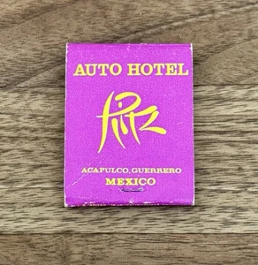 Auto Hotel Acapulco Guerrero Mexico Vintage Matchbook - Picture 1 of 3