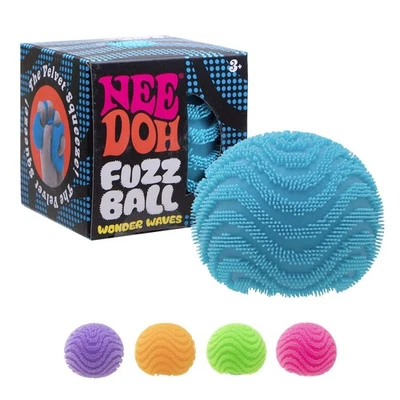 NeeDoh Fuzz Ball Wonder Waves Fuzzy Fidget Giocattolo Texture Sicuro e Non Tossico Età 3+ - Immagine 1 di 4