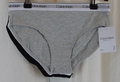 Calvin Klein 3 Pack Girls' Modern Cotton Bikini Panties Multicolor Size XL - Image 1 of 4