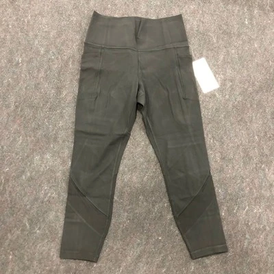 Legging de malla ATHLETA Salutation Stash para mujer talla US M malla negra Foto 1 de 4