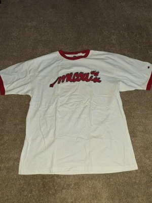 Vintage Mecca Shirt Mens 2XL White Red 90's  Y2K Grunge Hip Hop  - Image 1 of 4