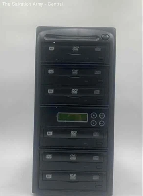 Дубликатор DVD 7 отсеков цели 1-6 с ЖК-дисплеем и охлаждающими вентиляторами - Изображение 1 из 4