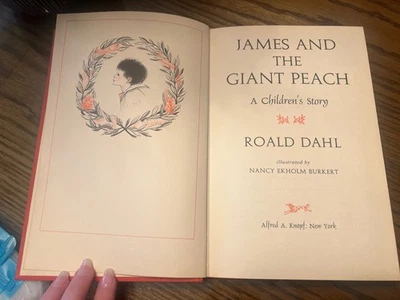 1970’s James And The Giant Peach Vintage Hardback — Roald Dahl — Clean Interior Foto 1 de 3