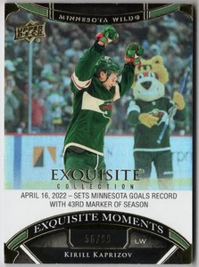 2022 Black Diamond Kirill Kaprizov Exquisite Collection Moments Gold /99 #ECM-KK - Picture 1 of 2