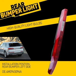 4M0945095A Red Halogen Reflectors Rear Bumper Light Lamp For 2016-2020 Audi Q7 - Picture 1 of 12